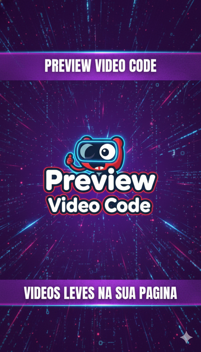 Preview Video code para Paginas de vendas
